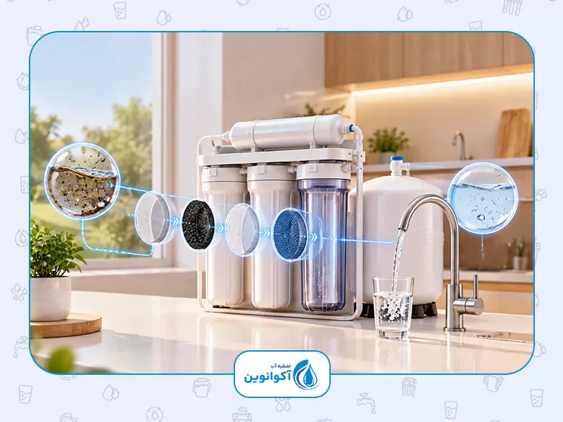 دستگاه تصفیه آب خانگی چیست و چگونه کار می‌کند؟