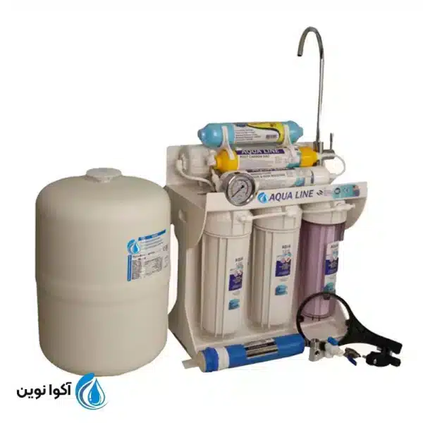 تصفیه آب آکوا لاین 7 مرحله ای با مخزن تانک پک aqua line Ro7_orp