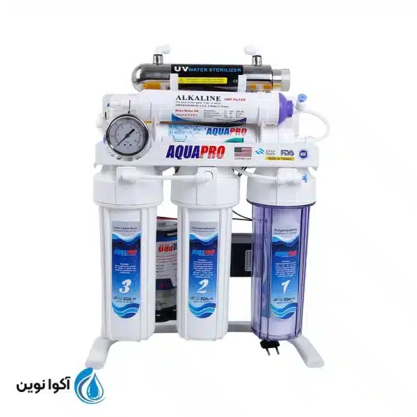دستگاه تصفیه آب خانگی آکوا پرو RO8_UV_ORP_S