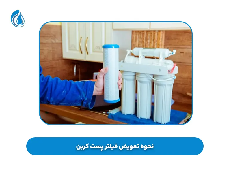 نحوه تعویض فیلتر پست کربن