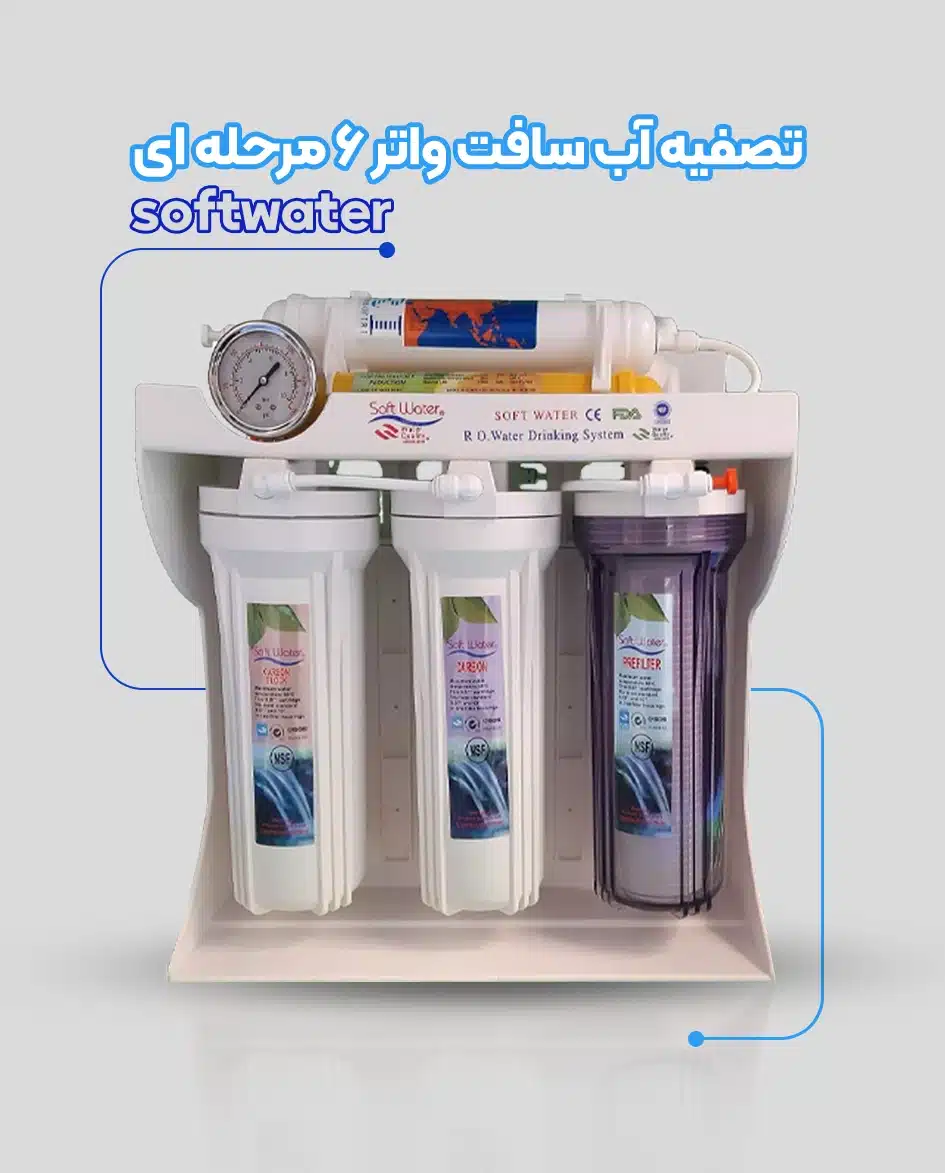 تصفیه آب سافت واتر 6 مرحله ای softwater 3