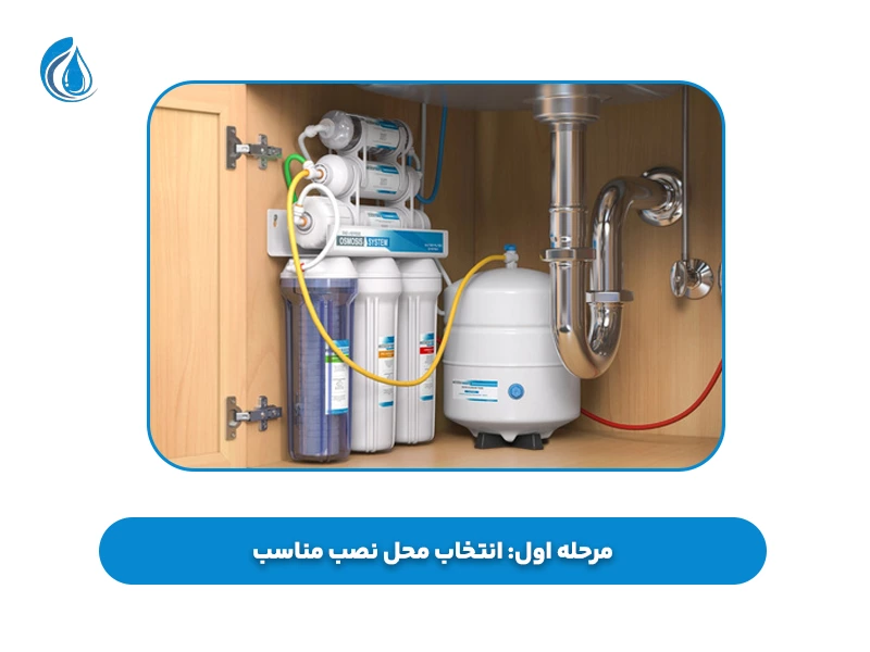 مرحله اول انتخاب محل نصب مناسب