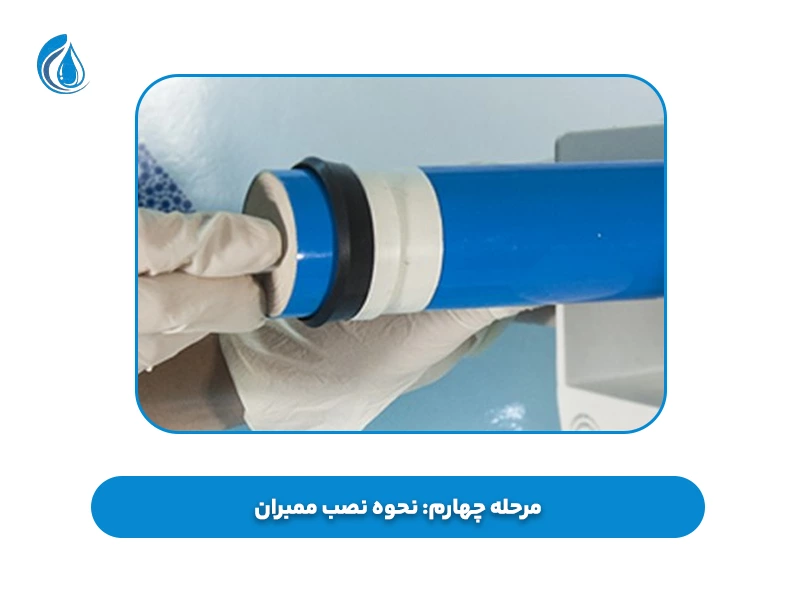 مرحله چهارم نحوه نصب ممبران