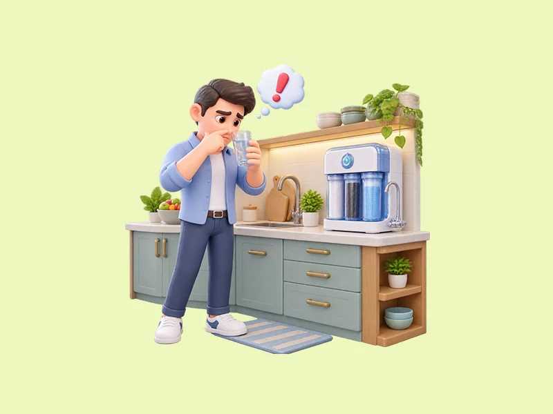 علت بوی بد آب دستگاه تصفیه آب خانگی